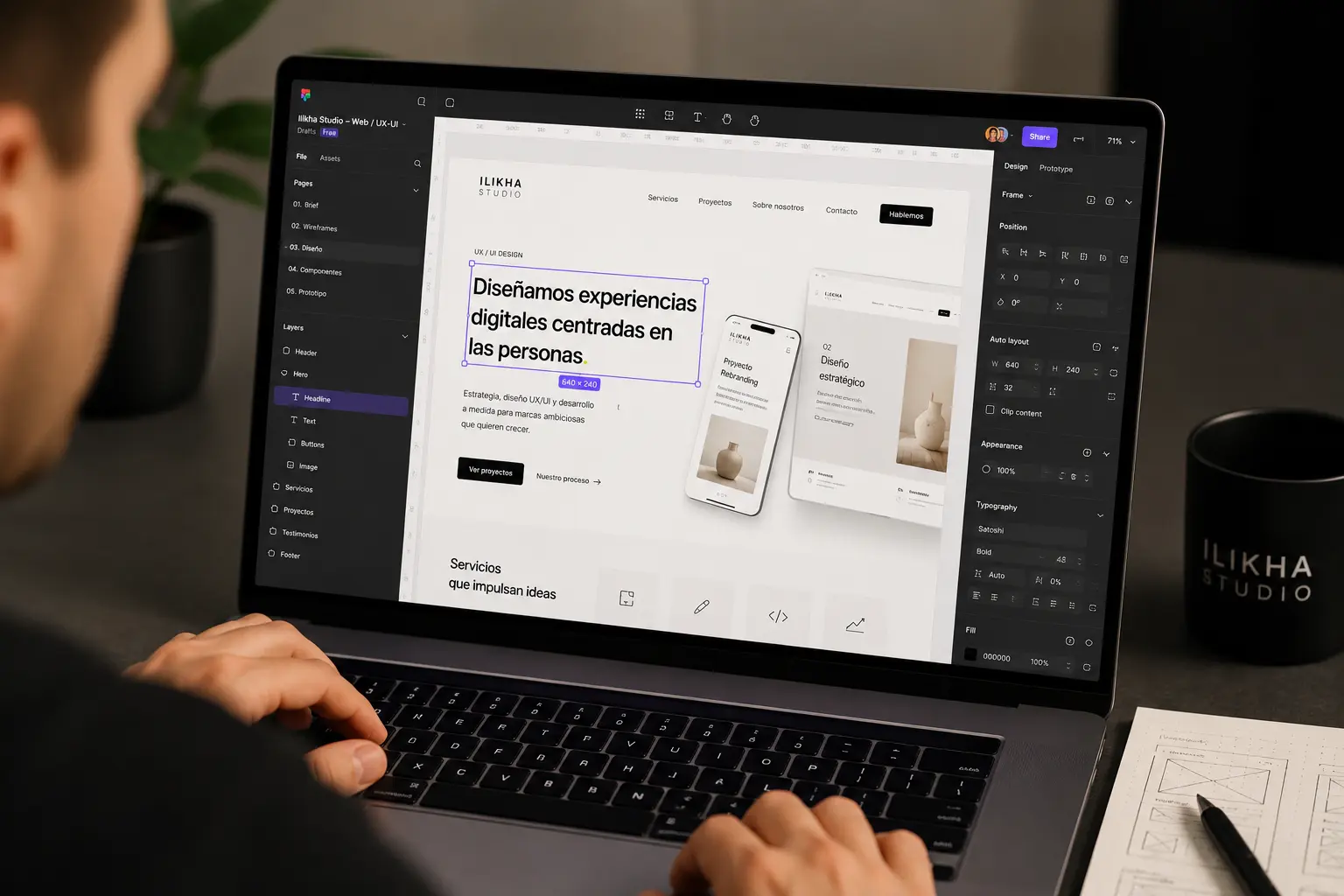 Design system y componentes reutilizables para diseño UX UI
