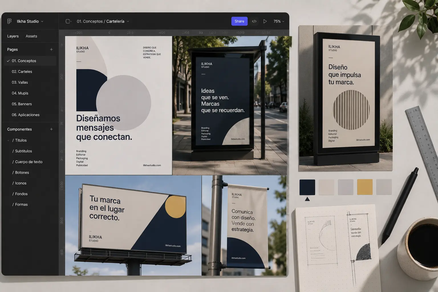 Diseño de cartelería y material publicitario para empresas