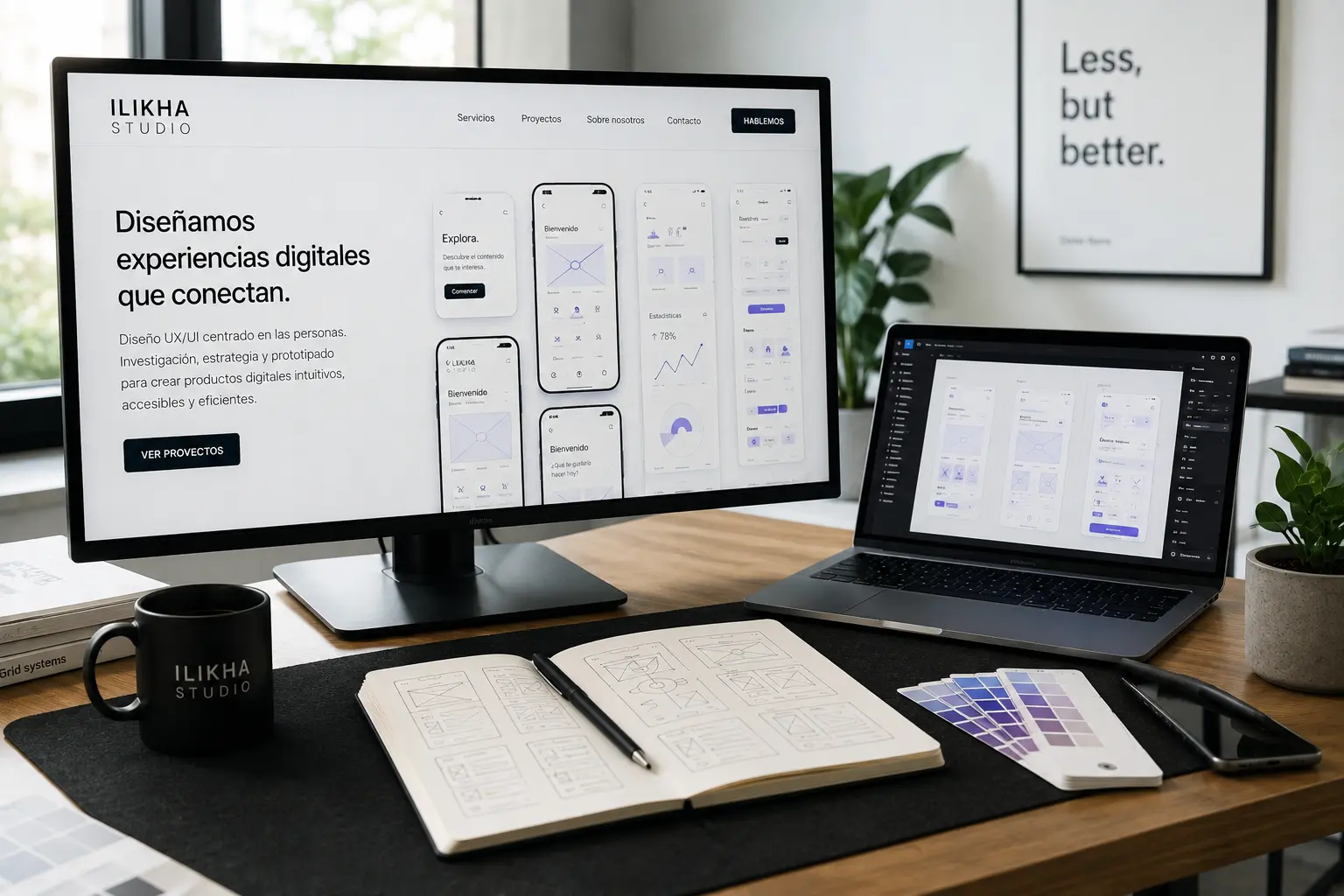 Diseño UX UI y prototipado de producto digital en Ilikha Studio