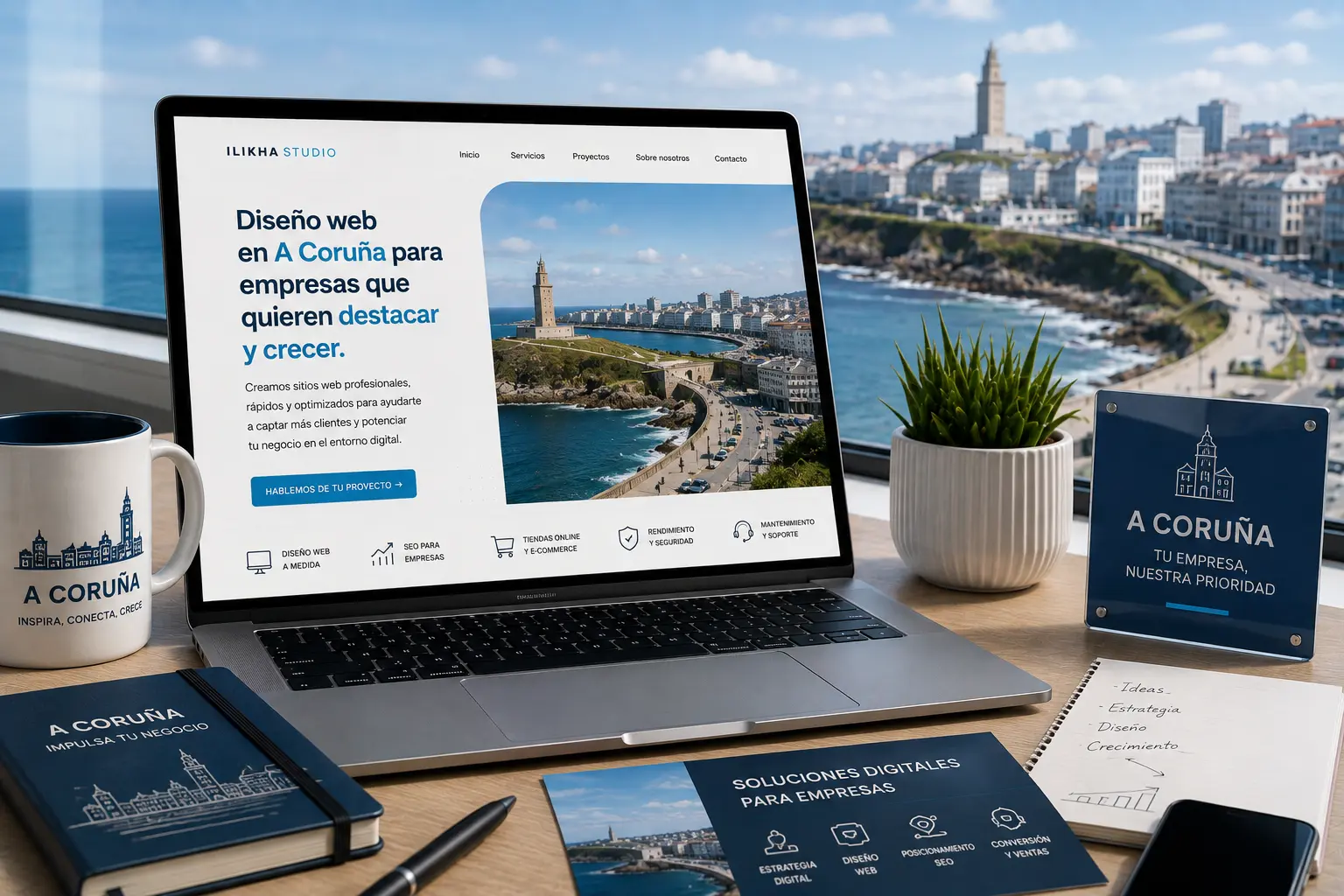 Diseño web en A Coruña para empresas gallegas