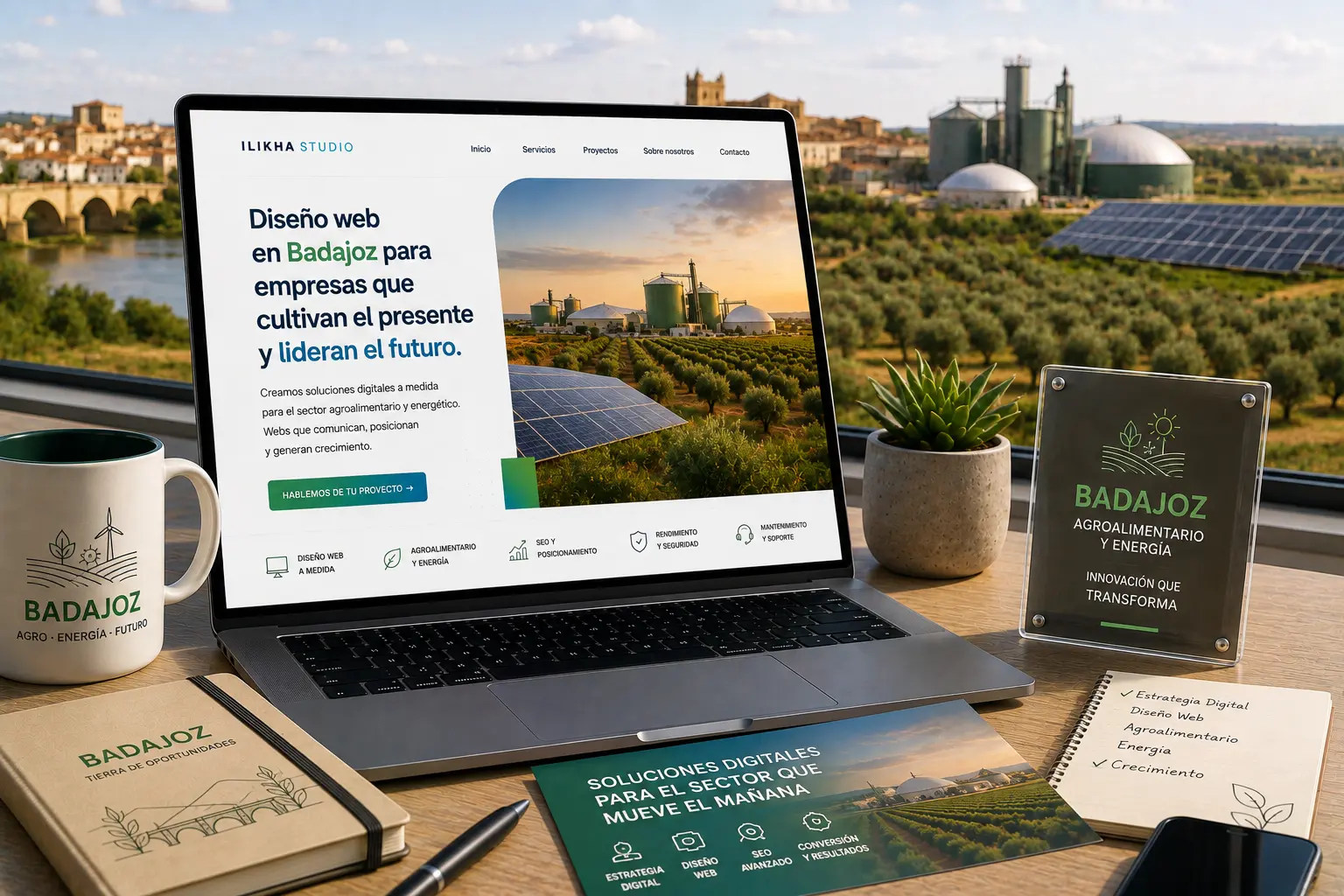 Diseño web en Badajoz para agroalimentario y energía renovable