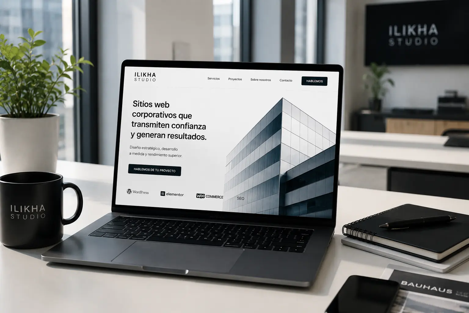 Diseño web corporativo para empresas desarrollado por Ilikha Studio