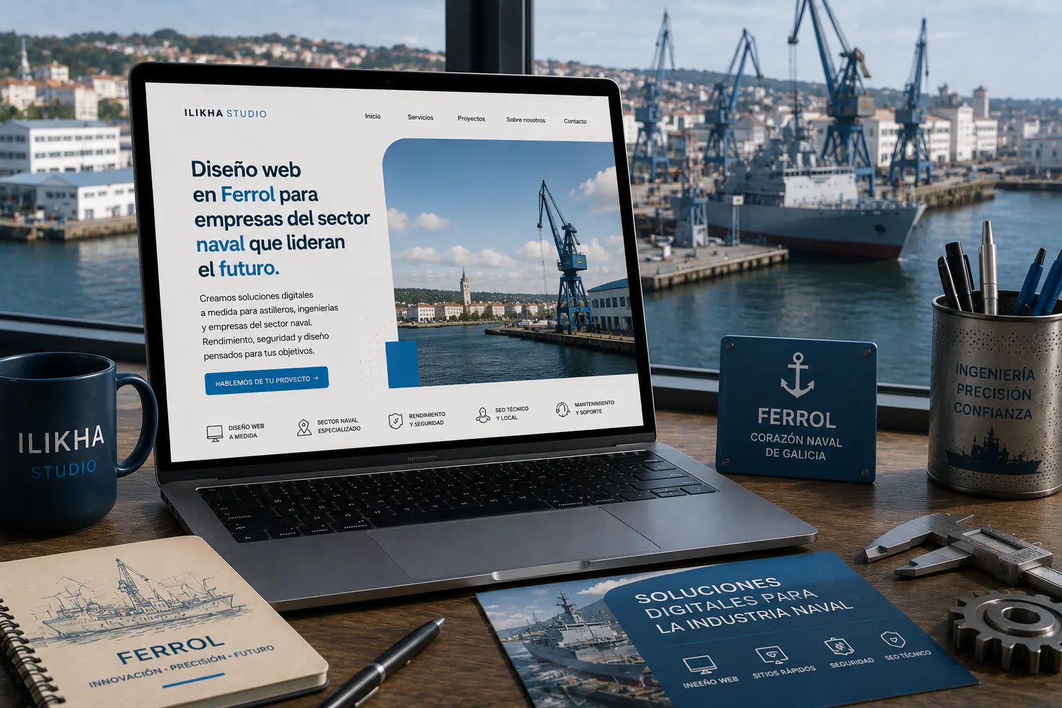 Diseño web en Ferrol para empresas del sector naval e industrial