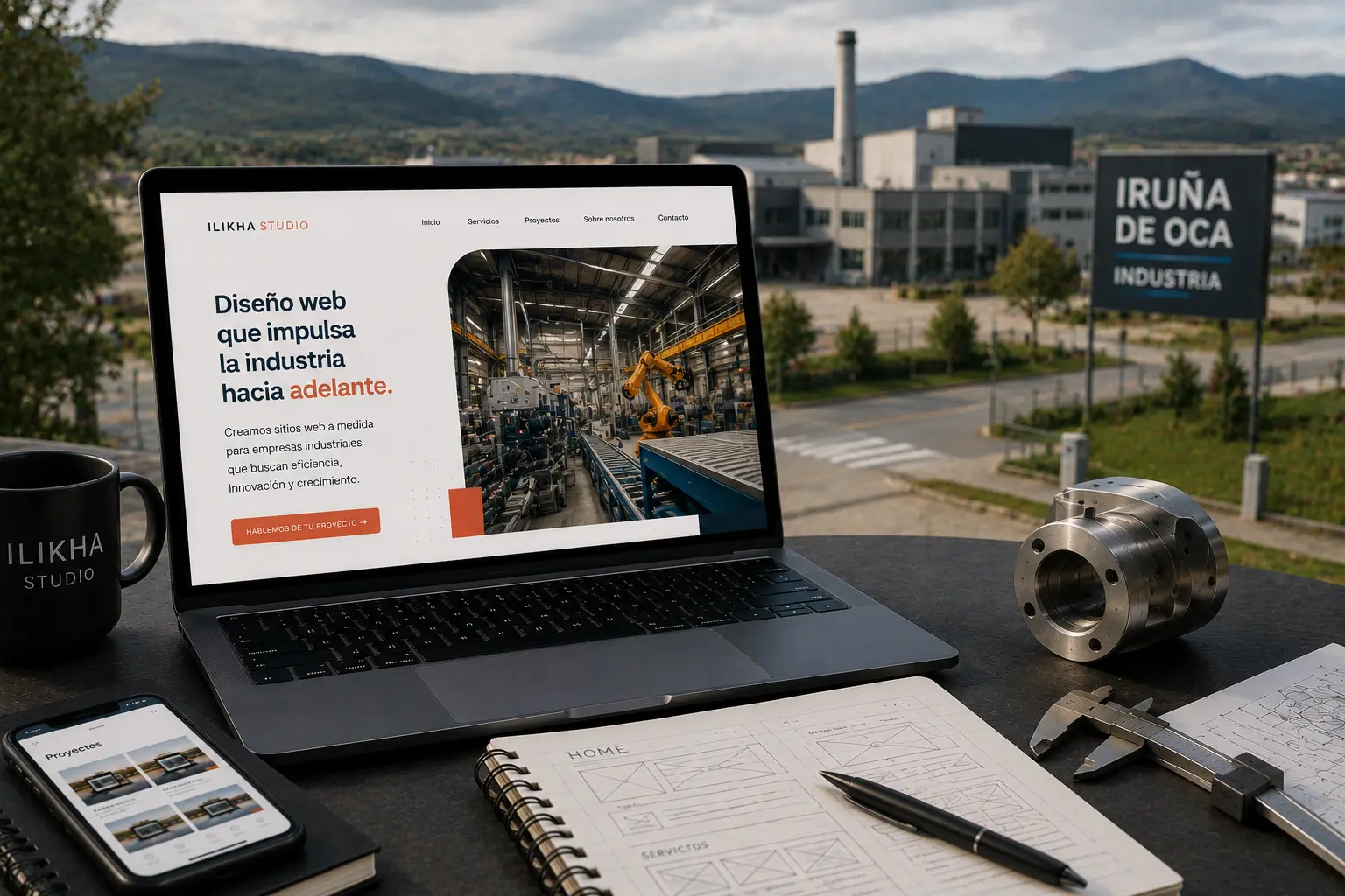 Diseño web en Iruña de Oca para industria y sector agroalimentario