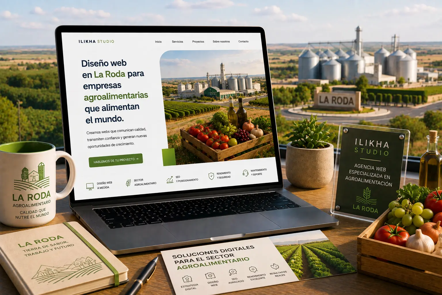 Diseño web en La Roda para agroalimentario, logística y transporte