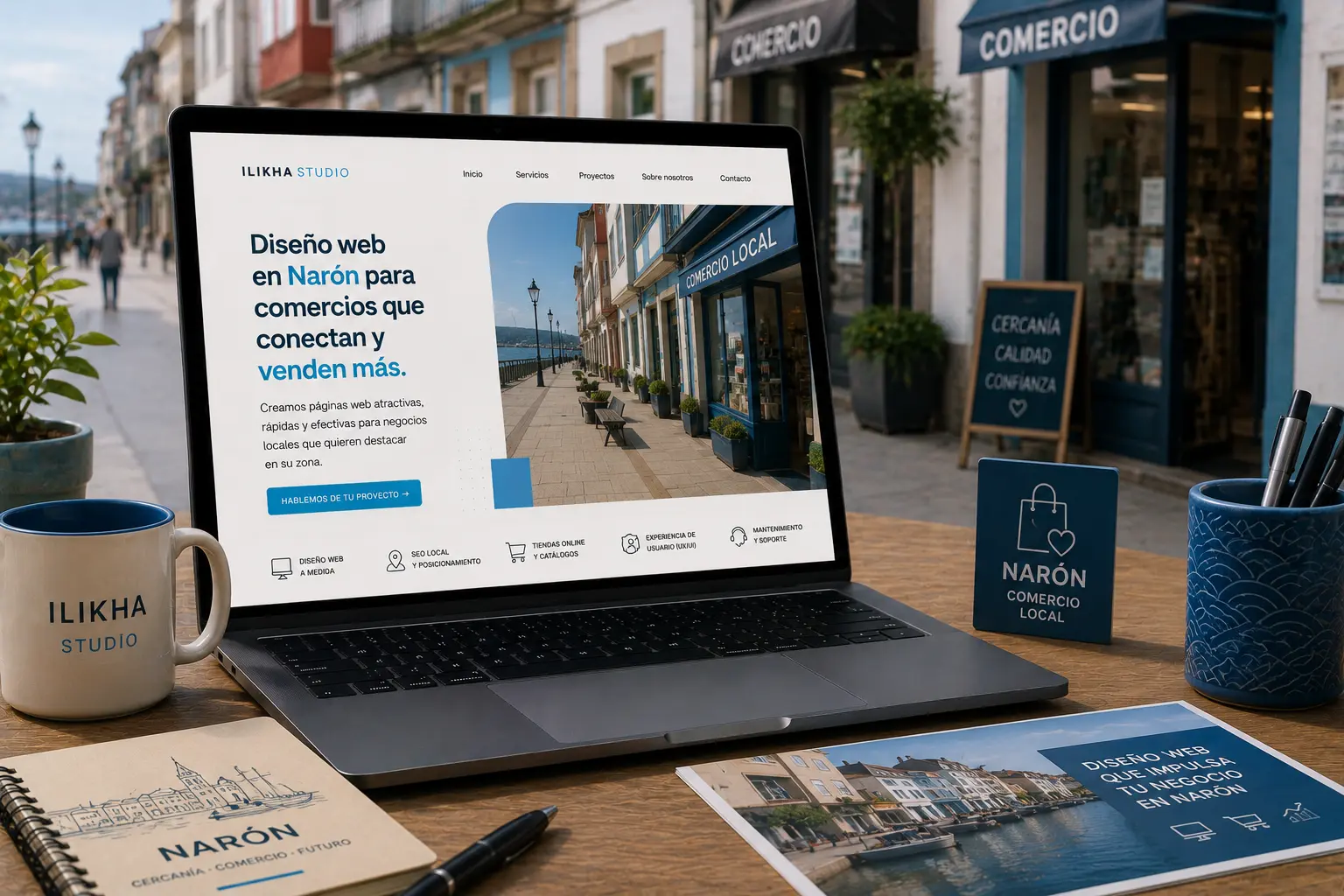 Diseño web en Narón para comercio, servicios y pequeña empresa