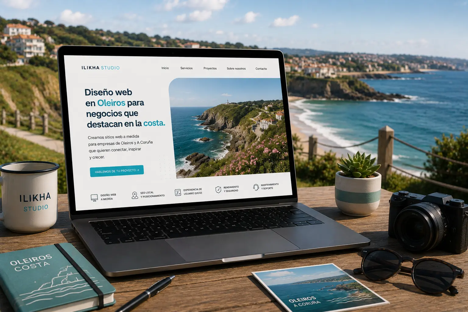 Diseño web en Oleiros para inmobiliarias, arquitectura y servicios premium