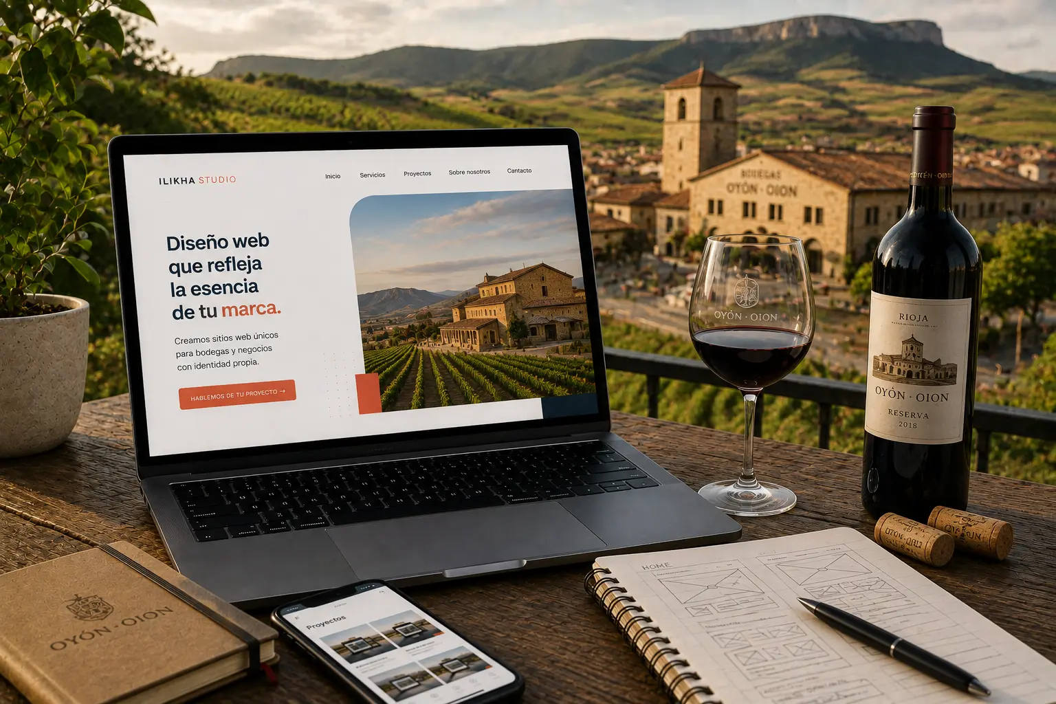 Diseño web en Oyón-Oion para bodegas y negocios de Rioja Alavesa