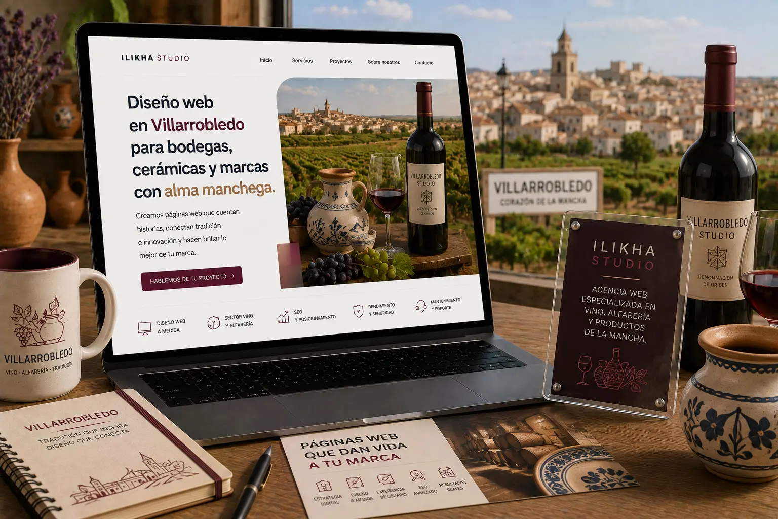 Diseño web en Villarrobledo para bodegas, alfarería y agroalimentario
