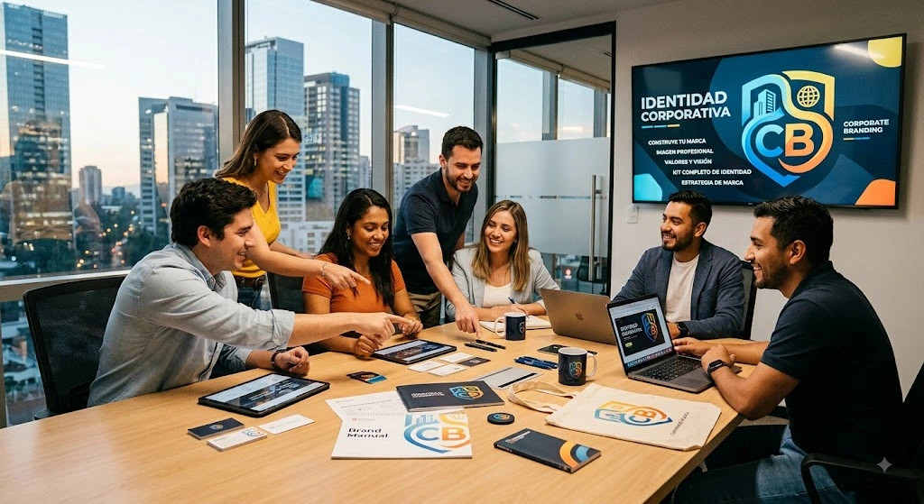 Aplicaciones de identidad corporativa diseñadas para una empresa