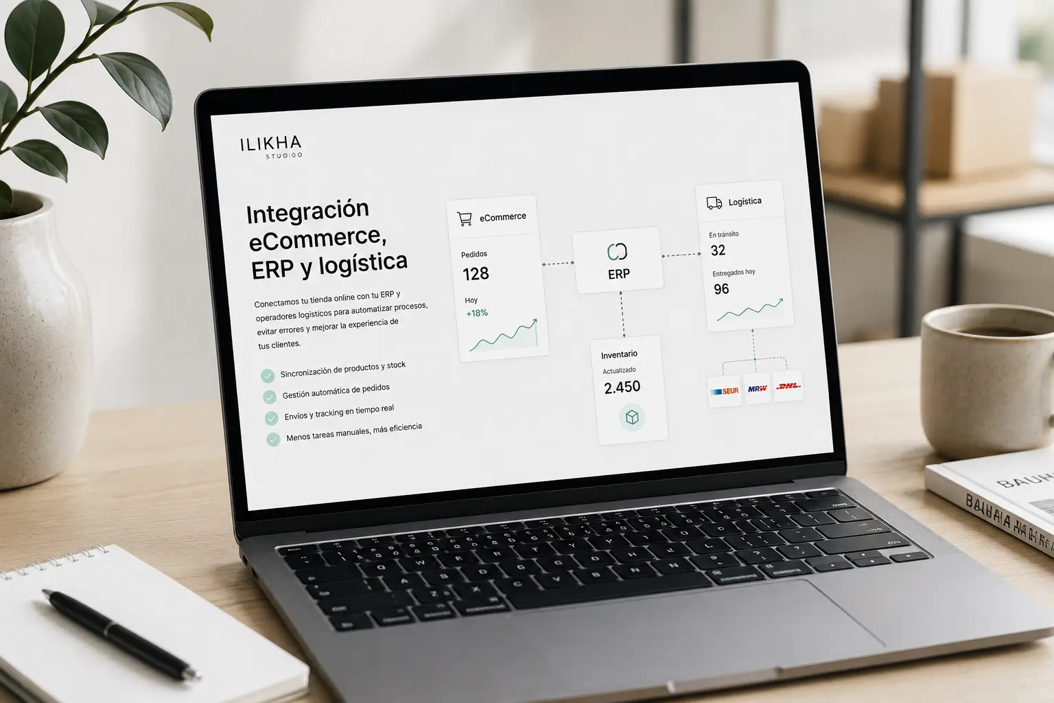 Integración ecommerce con ERP, logística y automatizaciones