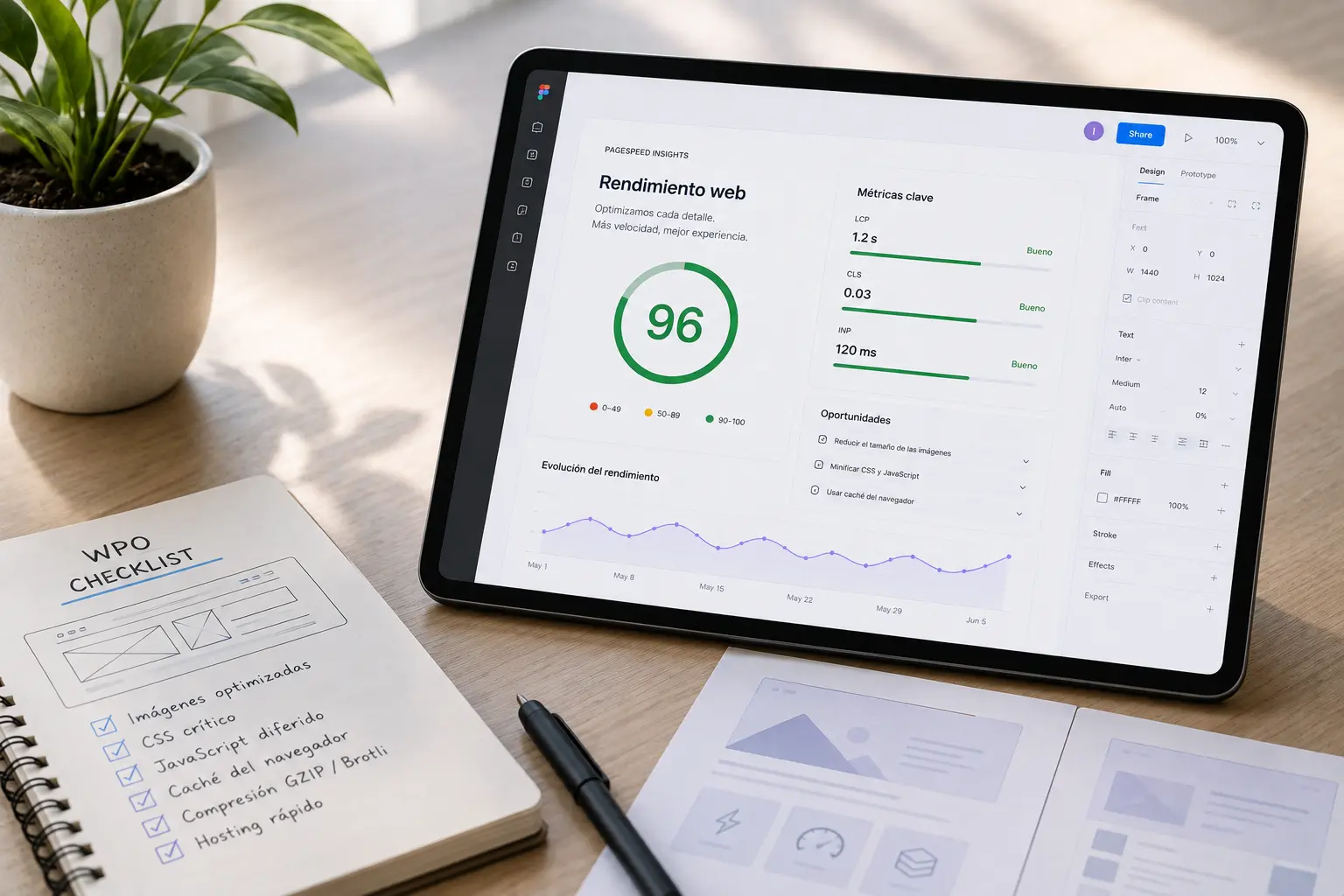 Optimización de velocidad web y WPO realizada por Ilikha Studio