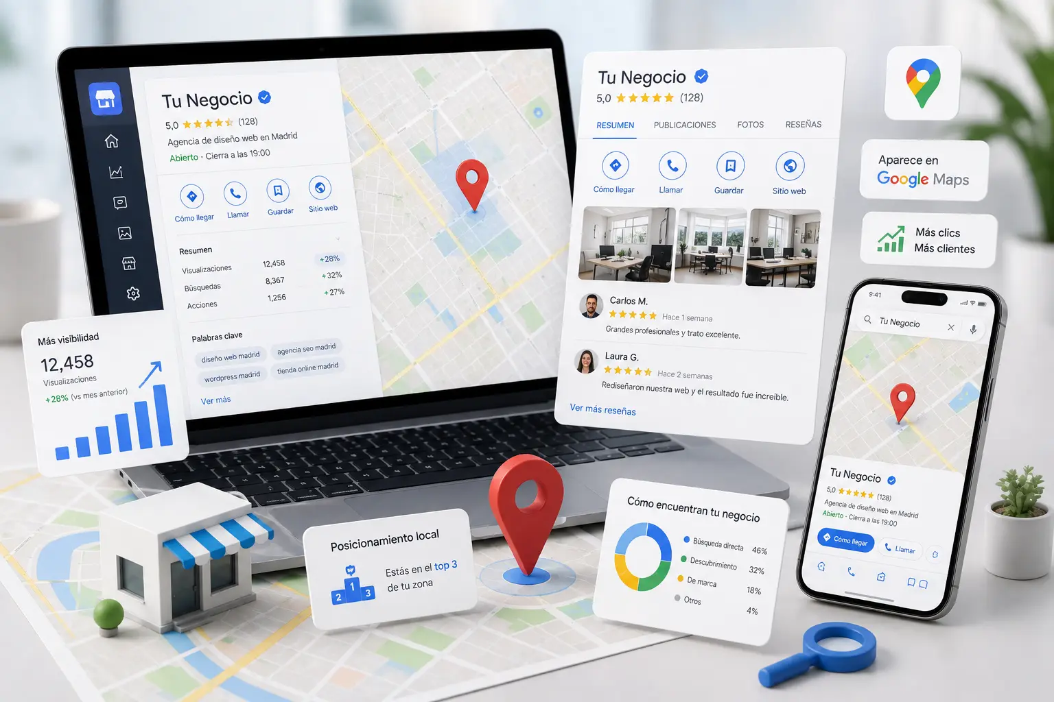SEO local y posicionamiento de negocios en Google Maps