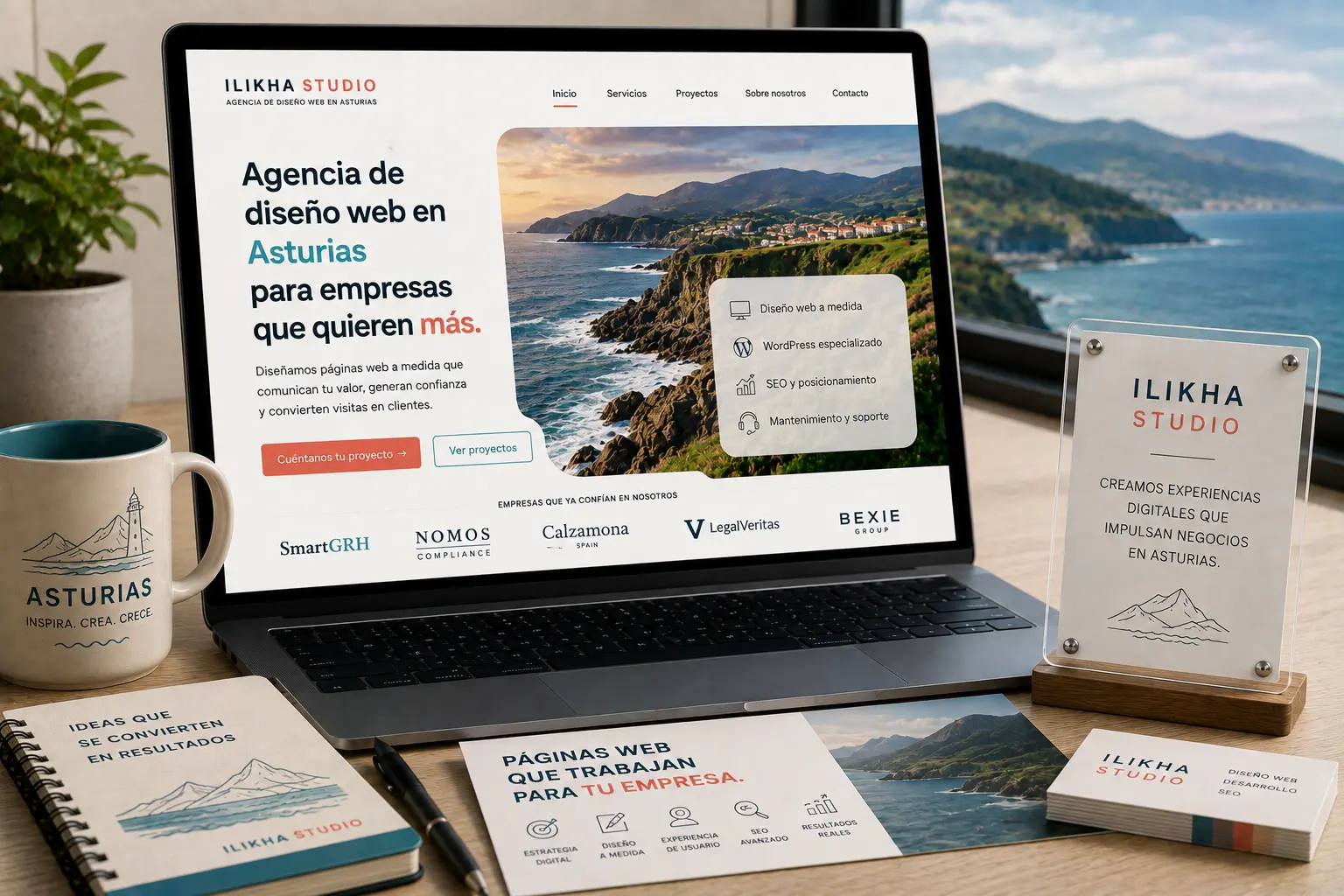 Agencia de diseño web en Asturias creando una página web a medida