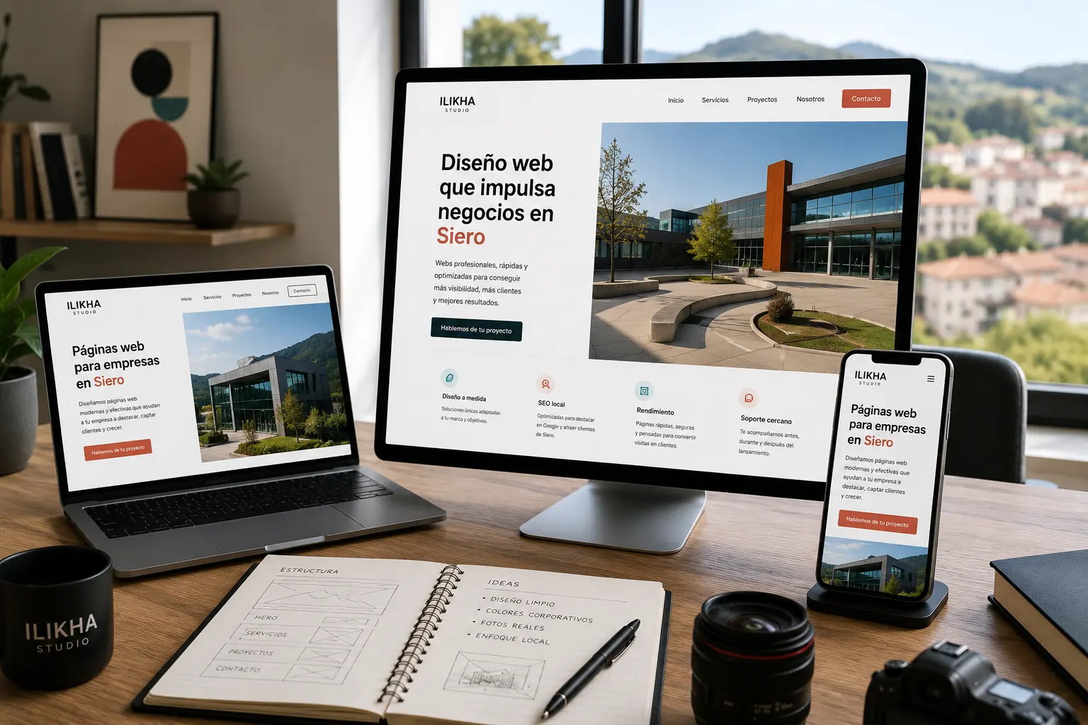 Páginas web profesionales para empresas y negocios de Siero